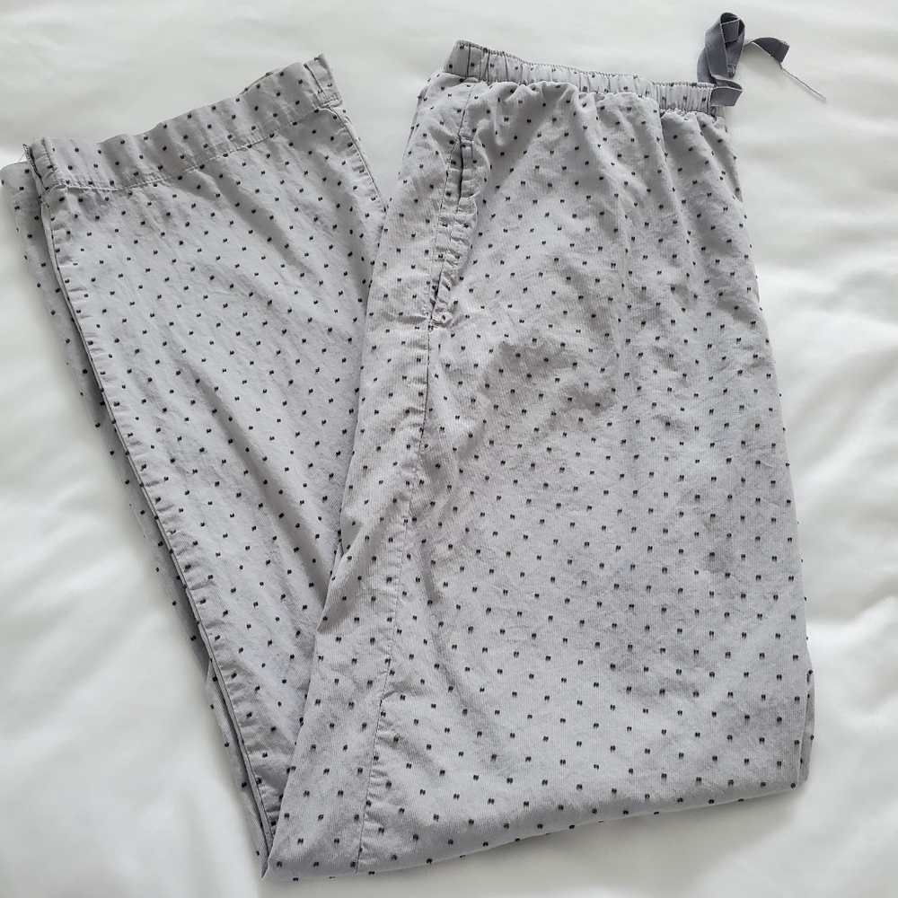 Victoria Secret Gray Pokadot Lounge/Pajama Bottom